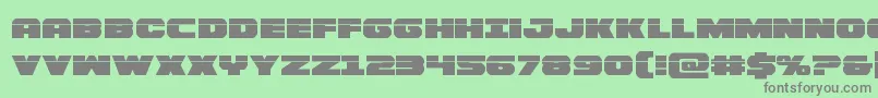 Bummerlaser Font – Gray Fonts on Green Background