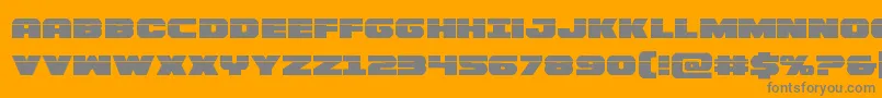 Bummerlaser Font – Gray Fonts on Orange Background