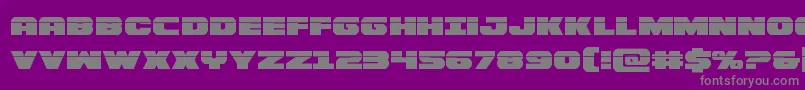 Bummerlaser-Schriftart – Graue Schriften auf violettem Hintergrund