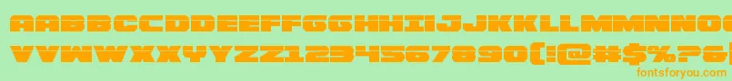 Bummerlaser Font – Orange Fonts on Green Background