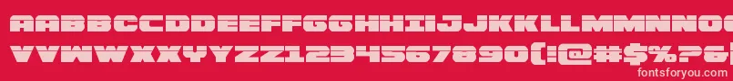 フォントBummerlaser – 赤い背景にピンクのフォント