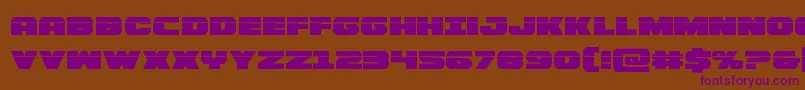 Bummerlaser Font – Purple Fonts on Brown Background