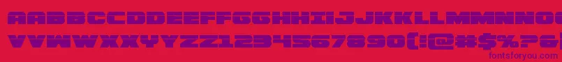 Bummerlaser Font – Purple Fonts on Red Background