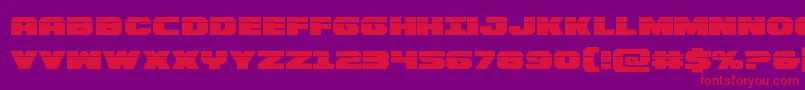 Bummerlaser Font – Red Fonts on Purple Background