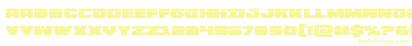 Bummerlaser Font – Yellow Fonts on White Background