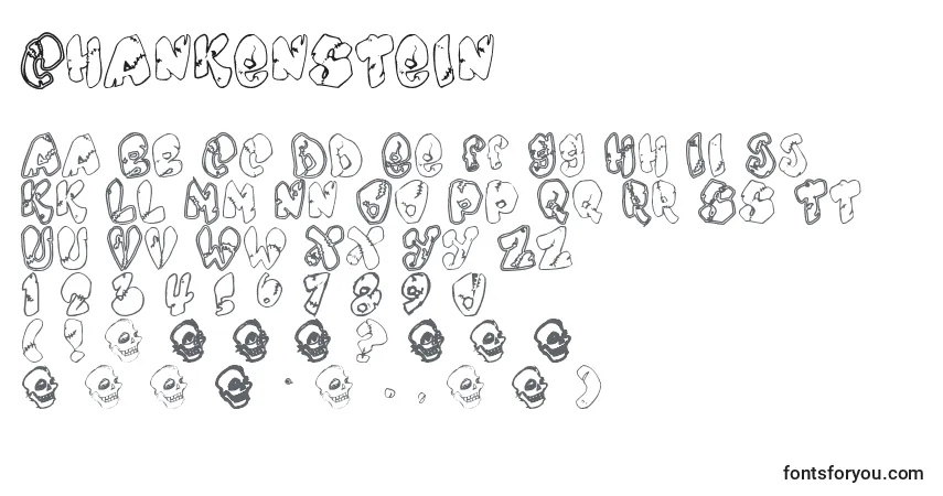 Chankenstein Font – alphabet, numbers, special characters