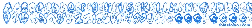 Шрифт Chankenstein – синие шрифты