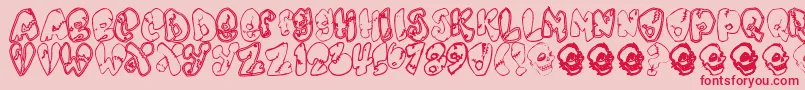 Chankenstein Font – Red Fonts on Pink Background