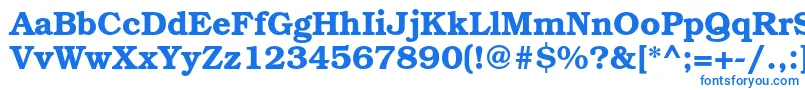 フォントTexgyrebonumBold – 白い背景に青い文字