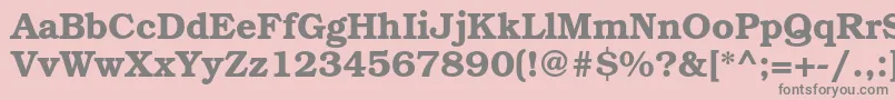 TexgyrebonumBold Font – Gray Fonts on Pink Background