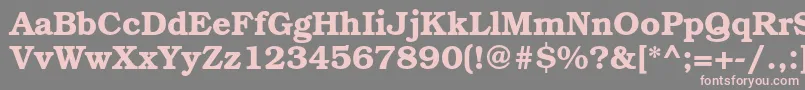 TexgyrebonumBold Font – Pink Fonts on Gray Background