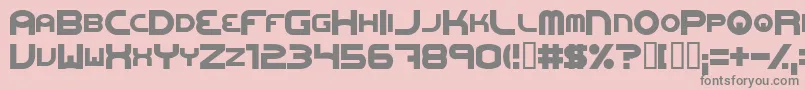 OneworldonefutureExtrabold Font – Gray Fonts on Pink Background