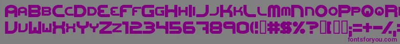 OneworldonefutureExtrabold Font – Purple Fonts on Gray Background