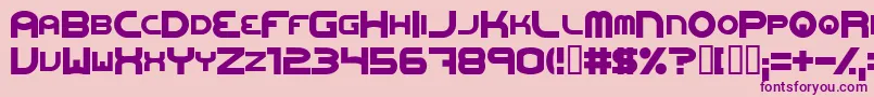 OneworldonefutureExtrabold Font – Purple Fonts on Pink Background