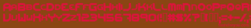 OneworldonefutureExtrabold Font – Red Fonts on Brown Background