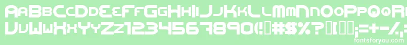 OneworldonefutureExtrabold Font – White Fonts on Green Background