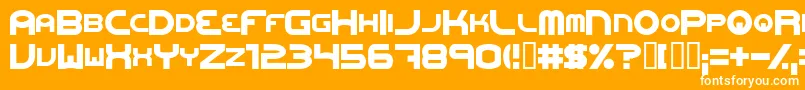 OneworldonefutureExtrabold Font – White Fonts on Orange Background