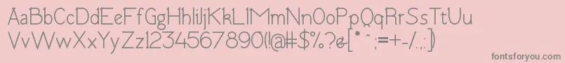 TomskBold Font – Gray Fonts on Pink Background