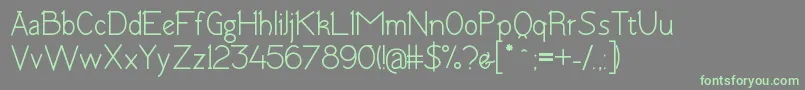 TomskBold Font – Green Fonts on Gray Background