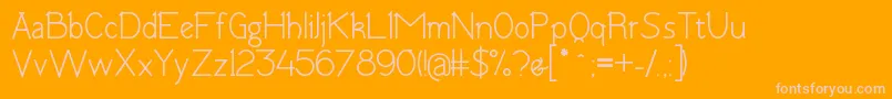 TomskBold Font – Pink Fonts on Orange Background