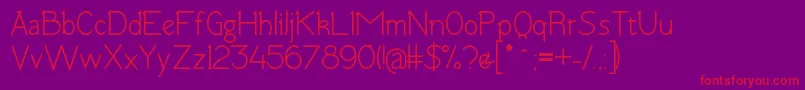 TomskBold Font – Red Fonts on Purple Background