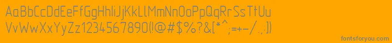 Mipgost Font – Gray Fonts on Orange Background