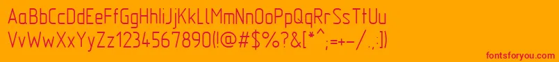Mipgost Font – Red Fonts on Orange Background