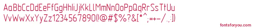 Mipgost Font – Red Fonts on White Background