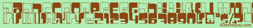 Betamorph Font – Brown Fonts on Green Background