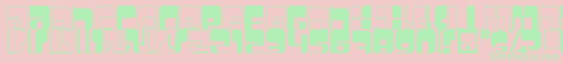 Betamorph Font – Green Fonts on Pink Background