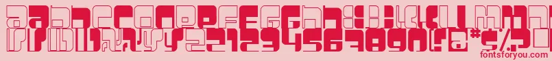 Betamorph Font – Red Fonts on Pink Background