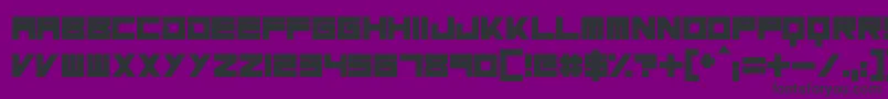 MassiveBassline Font – Black Fonts on Purple Background