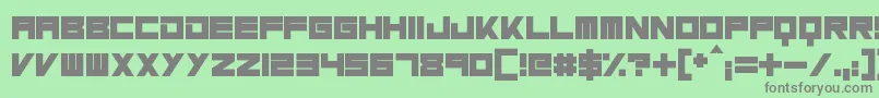 MassiveBassline Font – Gray Fonts on Green Background