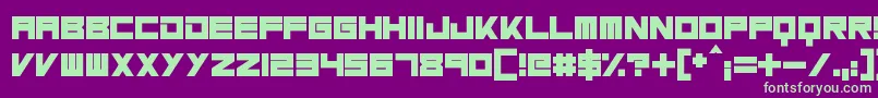 MassiveBassline Font – Green Fonts on Purple Background