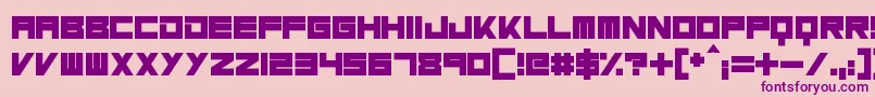 MassiveBassline Font – Purple Fonts on Pink Background