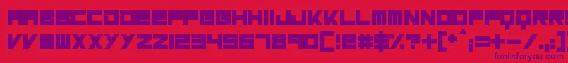 MassiveBassline Font – Purple Fonts on Red Background