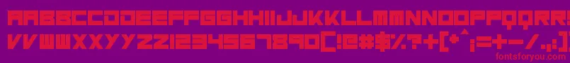 MassiveBassline Font – Red Fonts on Purple Background