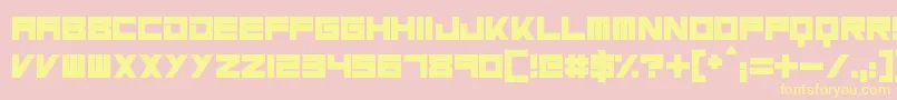 MassiveBassline Font – Yellow Fonts on Pink Background