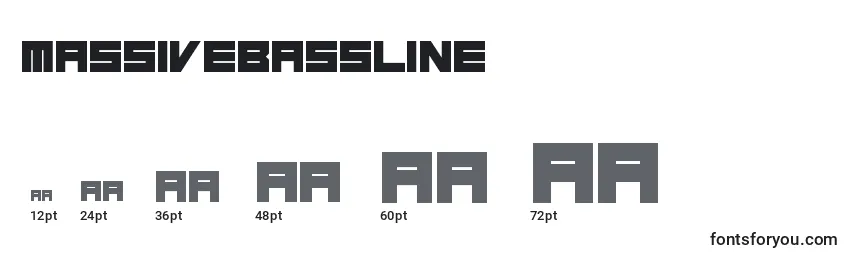 Размеры шрифта MassiveBassline (73876)