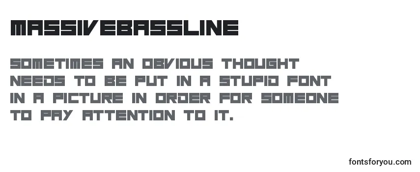 Обзор шрифта MassiveBassline (73876)