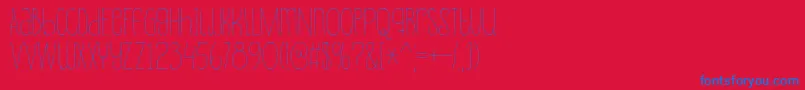 Souplesse Font – Blue Fonts on Red Background