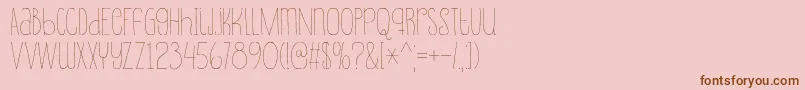 More about Souplesse Font Souplesse Font – Brown Fonts on Pink Background