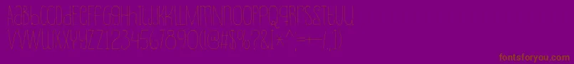 Souplesse Font – Brown Fonts on Purple Background