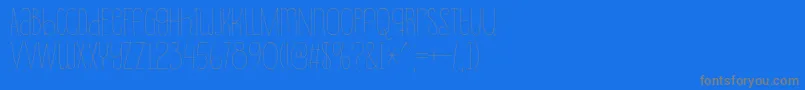 fuente Souplesse – Fuentes Grises Sobre Fondo Azul