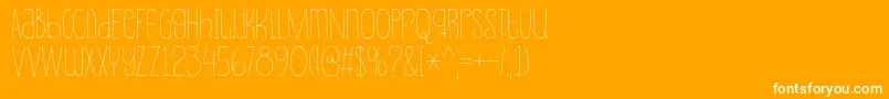 Souplesse Font – White Fonts on Orange Background
