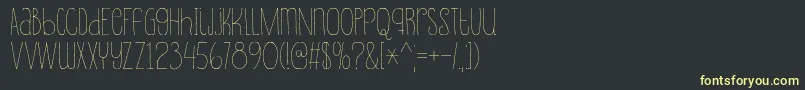 Souplesse Font – Yellow Fonts on Black Background