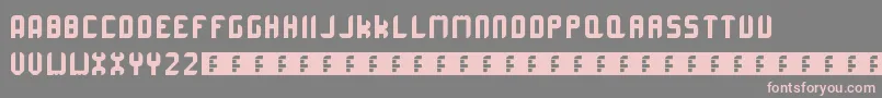 Corruptarounded Font – Pink Fonts on Gray Background