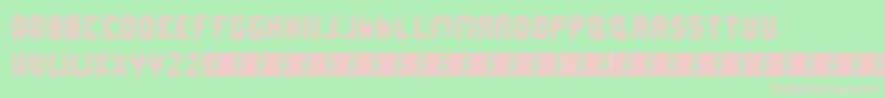 Corruptarounded Font – Pink Fonts on Green Background