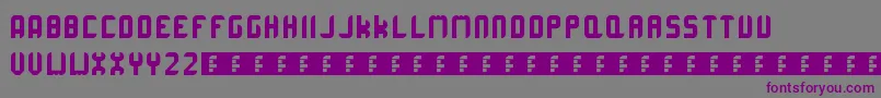 Corruptarounded Font – Purple Fonts on Gray Background