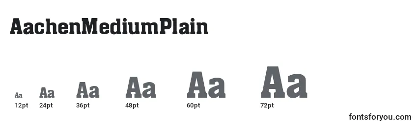 Размеры шрифта AachenMediumPlain